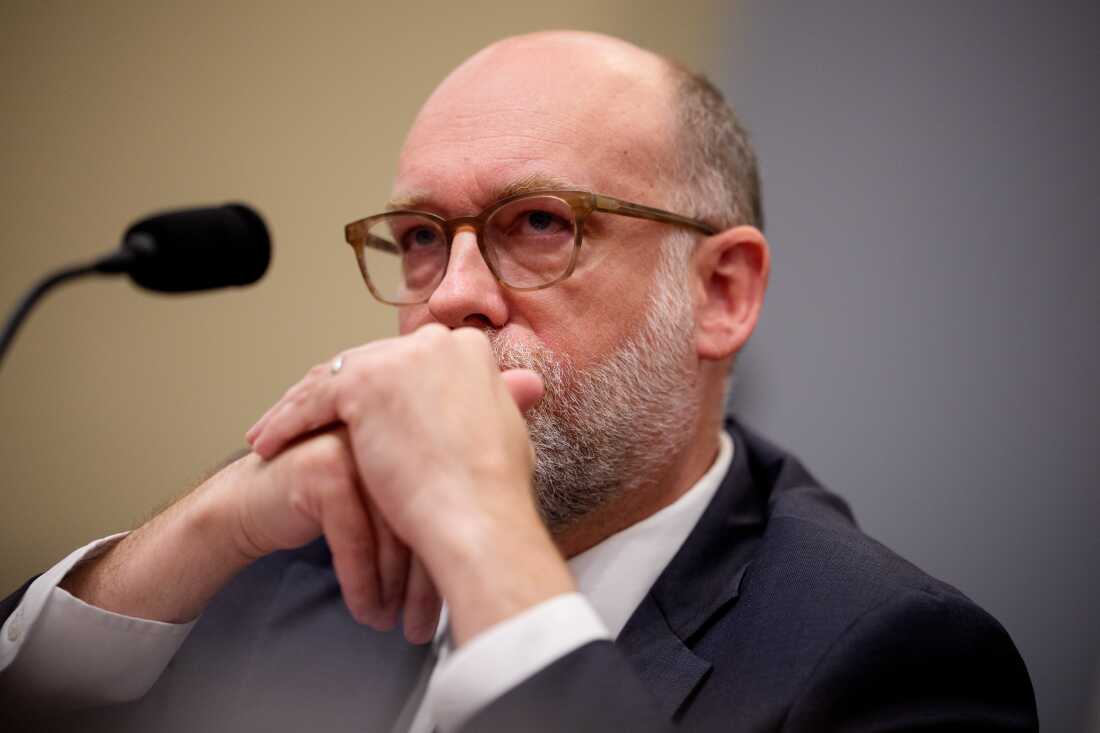 White House Office of Management and Budget Director Russell Vought appears before the House Budget Committee at the U.S. Capitol on April 15. The budget office recently proposed a rule change that would give political appointees more decision-making power over research grants.