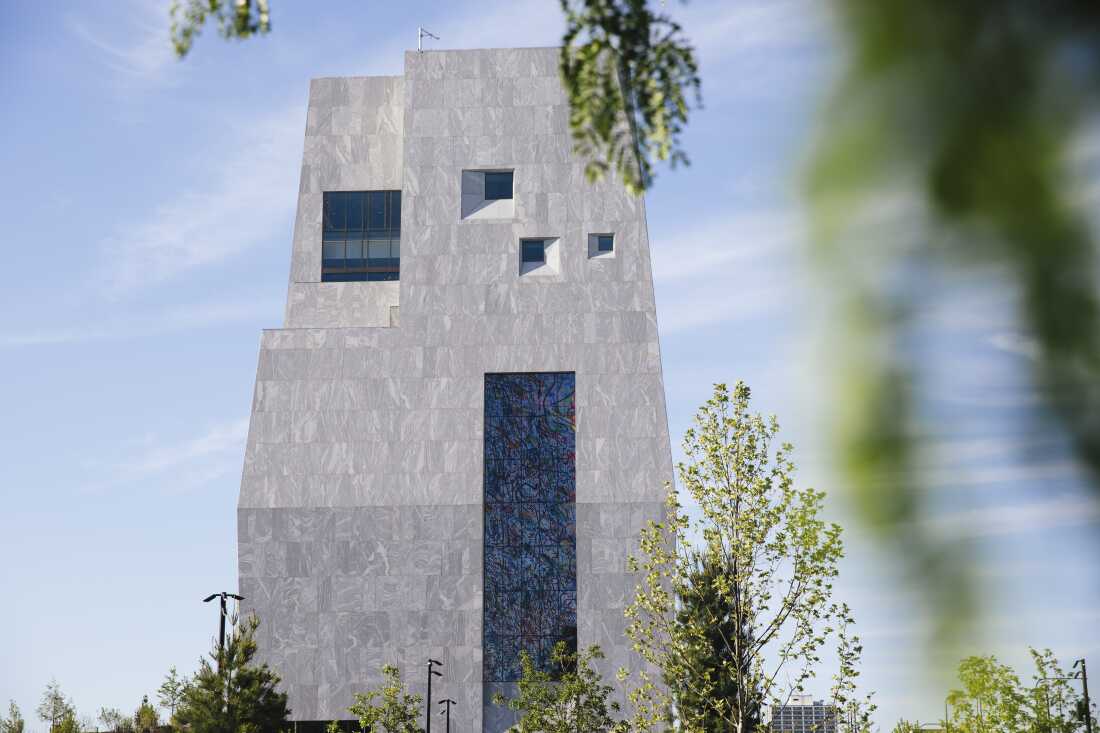An exterior view of the Obama Presidential Center in Chicago.